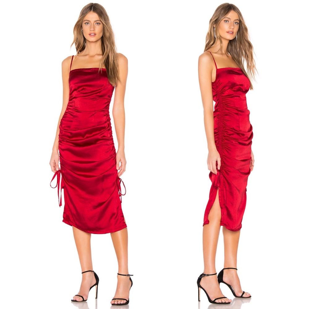 NWT Revolve About Us Ariel Red Midi Maxi Dress